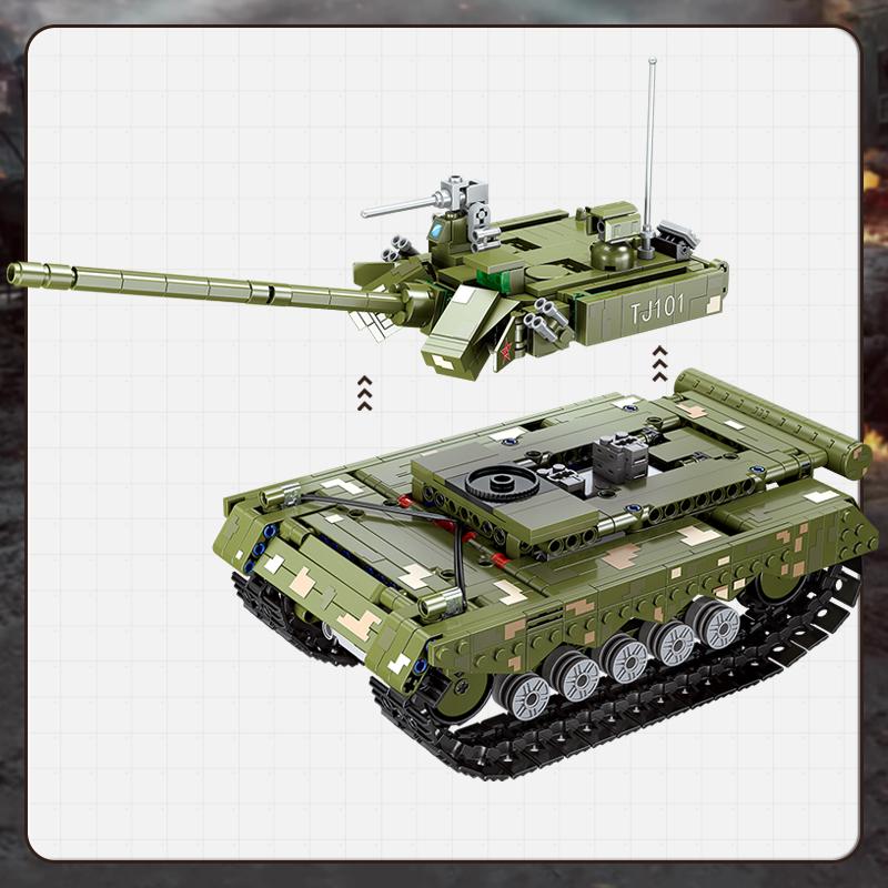 780Pcs WW2 Remote Control Tank Building Blocks Military Panzer MOC Bricks Model Armored Cars Children Toys Adult Boys Kids Gifts