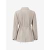 Cc Collect Belted Suede Collar Jacket C261psf513