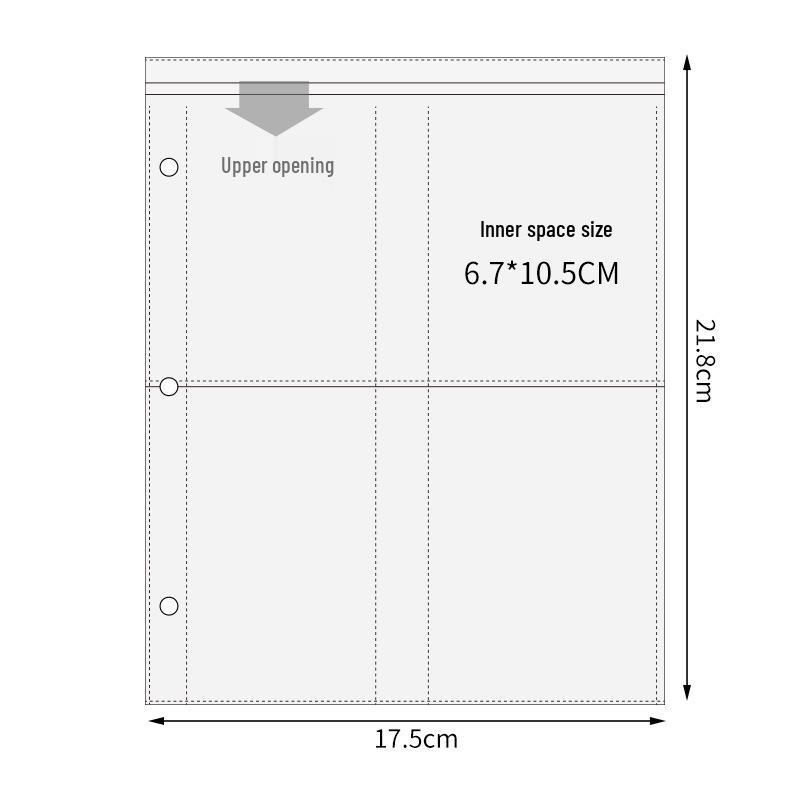 Άλμπουμ Polaroid με Υψηλή Διαφάνεια με Χαλαρά Φύλλα – Θήκες Καρτών 3-ιντσών & 5-ιντσών, Θήκη για Τετράγωνες Κάρτες, Πυκνωμένες Σελίδες