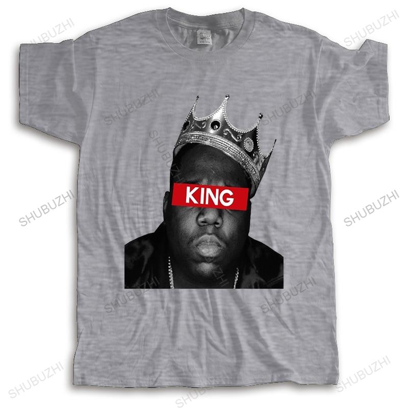 New Arrived Biggie Smalls T Shirt Men Hip Hop King Crown Tshirt Gangsta Rap BIG Tees Music Star Short Sleeve Top Clothing