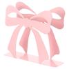 Stylish Metal Napkin Dispenser with A Delicate Pink Bows Classical Metal Napkin Rack for Decorative Rack Home & Party Decors