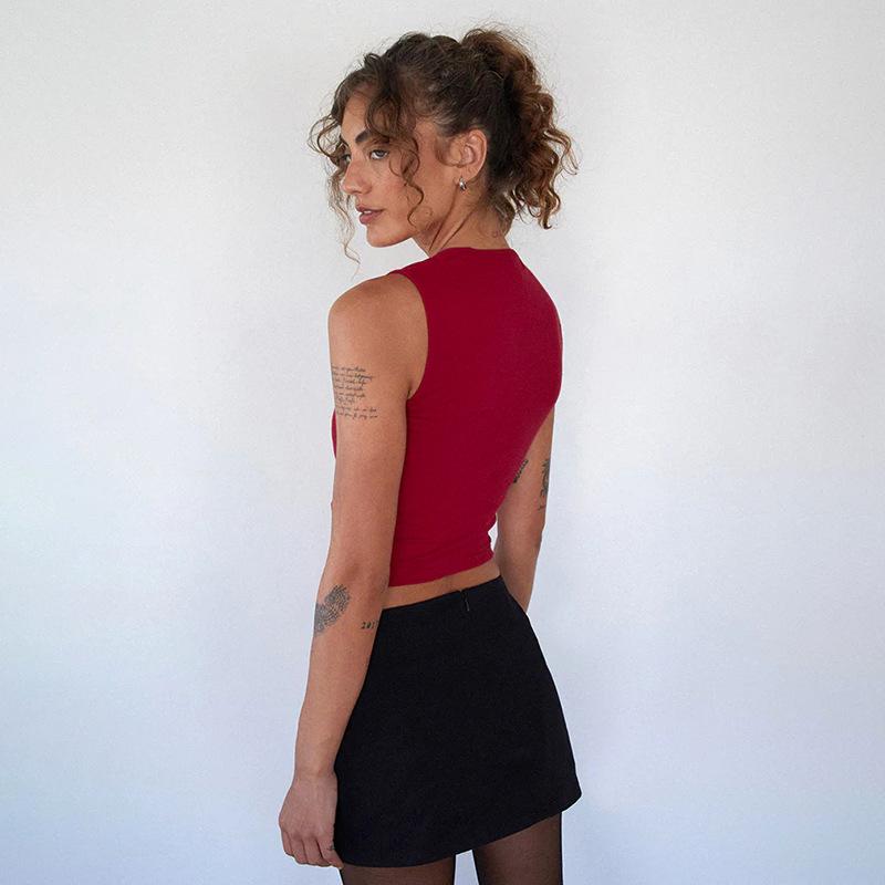 Y2K Women'S Bow Tie-Up Tank Tops Wide Shoulder Straps Bandage Camisole Sexy Low Cut Crop Tops Female Vest Tops