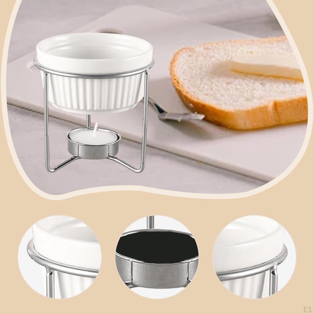 Podgrzewacz do masła Ceramiczny bojler do owoców morza, czekolady, fondue, deseru, owoców