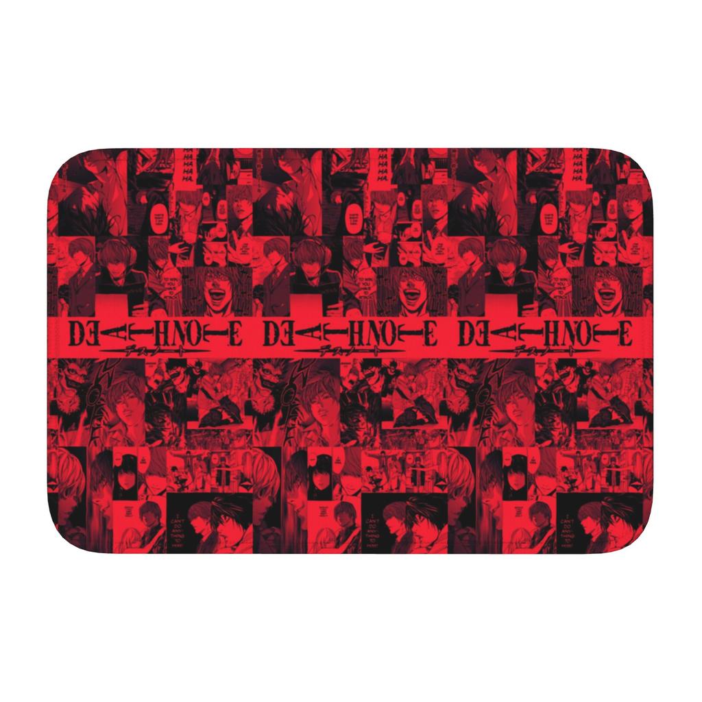 Deathes Anime Note Front Floor Door Entrance Welcome Mat Indoor Bath Kitchen Doormat Bedroom Carpet Rug Footpad