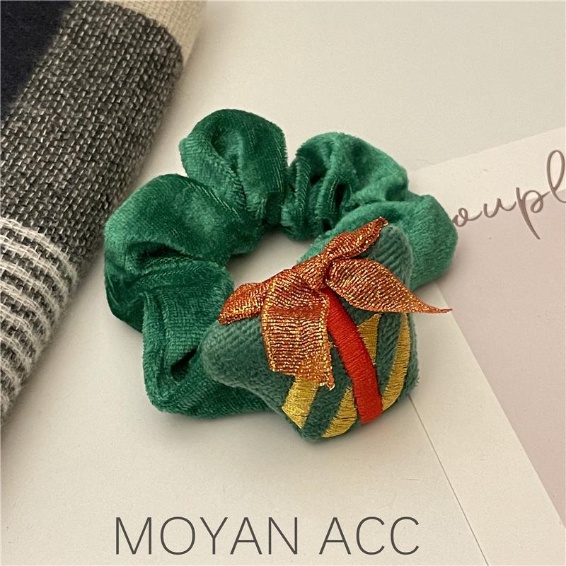 

2022 Веселого Рождества Плюшевая повязка для волос Рождественская елка Санта-Клауса Веревка для волос Женские аксессуары Подарки Повязки на голову