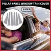 6 Stück Auto Säulen Fensterleisten Abdeckungen für Chevrolet Impala 06-13 Chrom Silber Ton