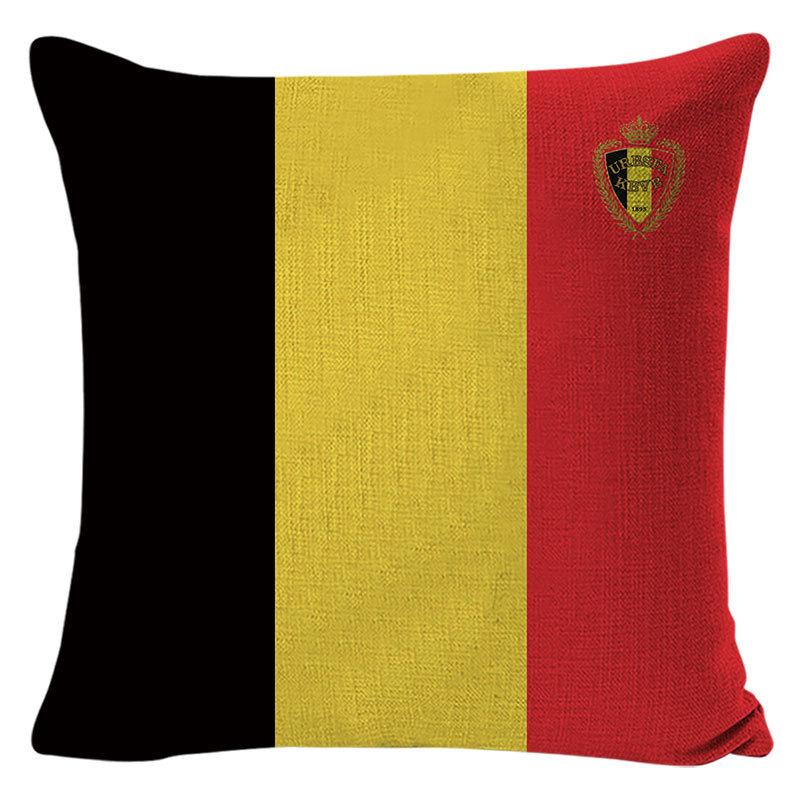 World Cup Flag Pillow Printed Cushion Modern Bedside Soft Furnishing Sponsored Pillow Cover