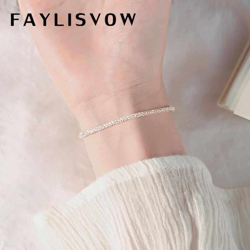 

Серебряный регулируемый браслет из гипсофилы для женщин, изысканные модные украшения, подарок для свадебной вечеринки