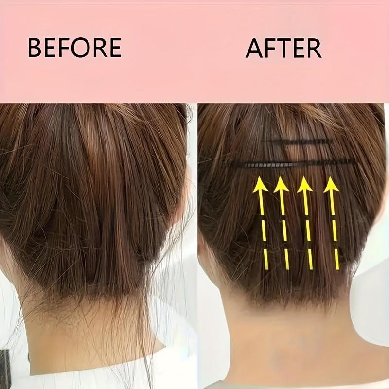 Minimalist Alloy Hairpin - Solid Color, Wavy Design, Ideal for Tidying Messy Hair, Non-Slip Rectangular Clip, Suitable for Teenagers and Adults