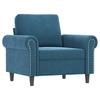 3-Cz. Relaxation Set With Cushions, Blue, Velvet