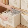 Drawer-Style Wardrobe Storage Box Foldable MoistureProof Organizer Large Capacity Linen Cloth Basket Kids' Toy&Book DesktopShelf