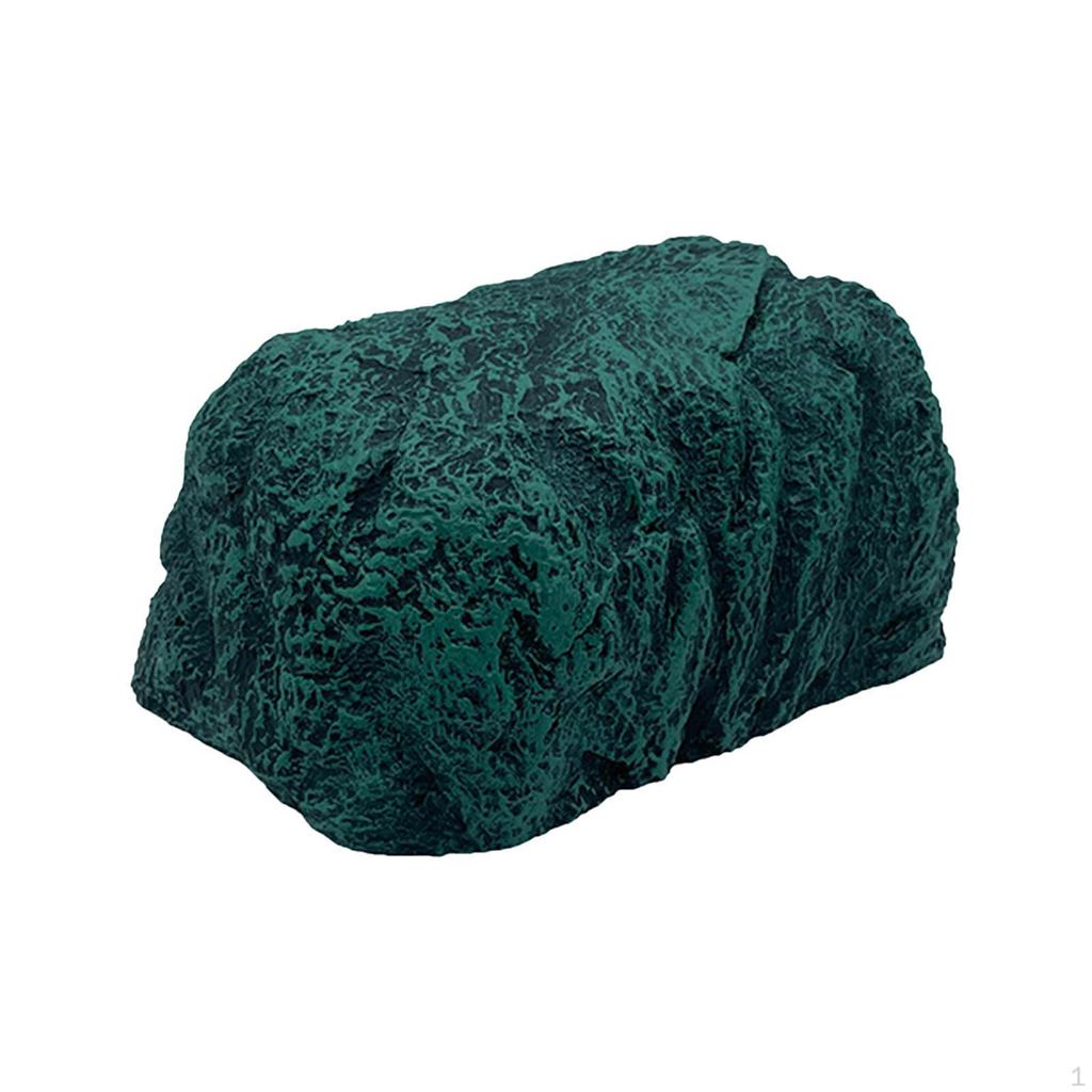 Reptile Hideout Aquarium Hideaway Rock Decor Accessories Turtle Hide Cave Stone for