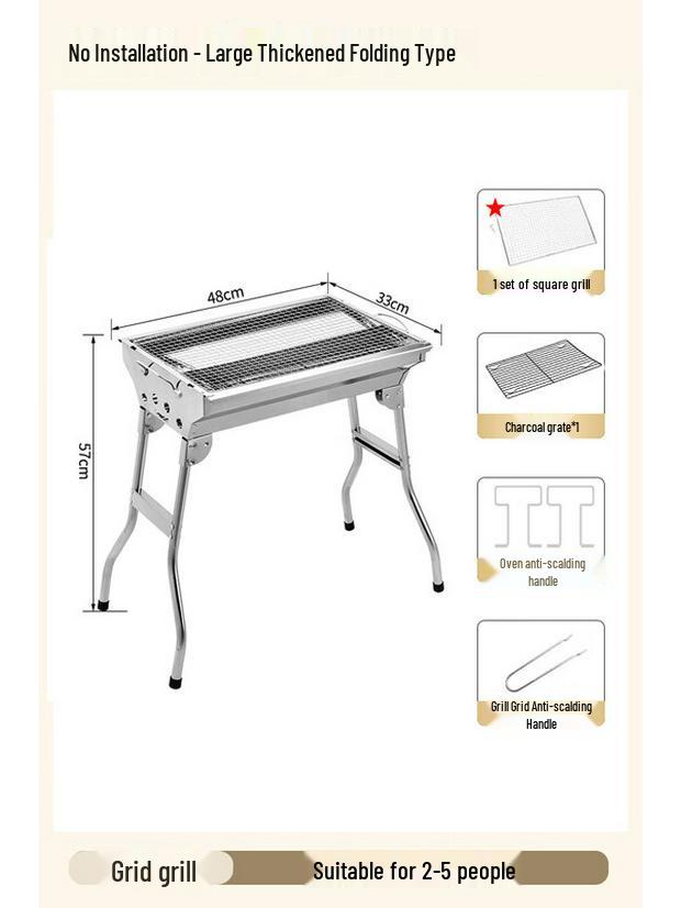 Portable Folding Outdoor BBQ Grill