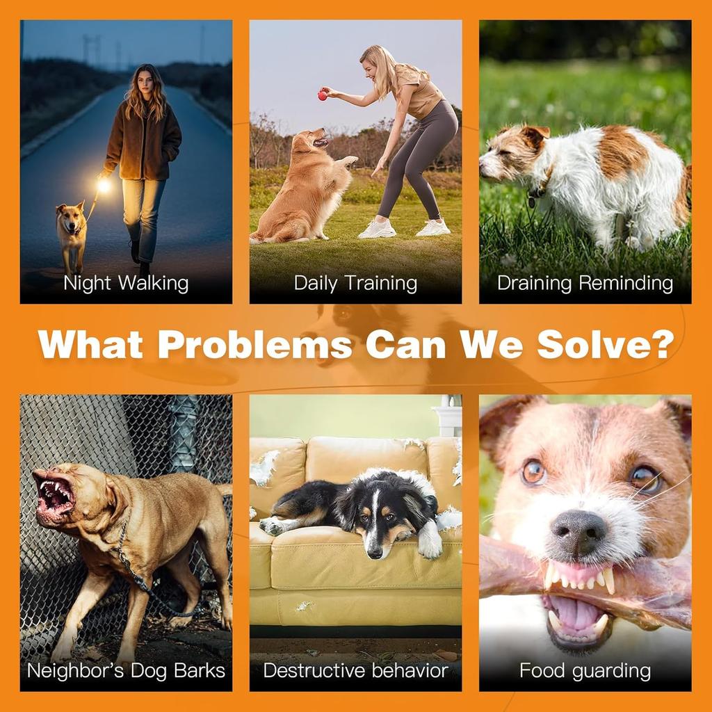 Ultrasonic Pet Dog Repeller with Strobe Light Portable Rechargeable Anti Barking Device for Dogs Stop Barking Behavior Training