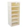 Foldable Shoe Box Double Row Dustproof Thickened Stackable Shoe Container with Transparent Magnetic Lid for Clothes Toys