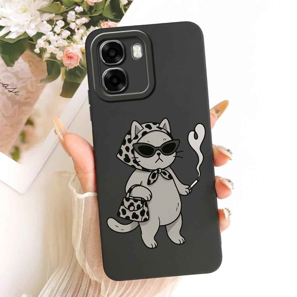 Case For Oppo A6 4G CPH2817 5G CPH2831 PLT120 Casing For Oppo A6 Cover Luxury Fashion Cute Cartoon Funny Painted Silicone Funda