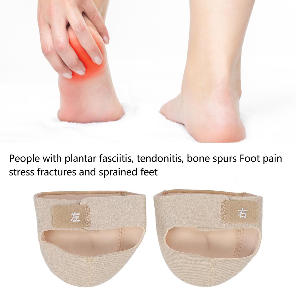 Plantar Fasciitis Heel Protectors Pain Relieve Cups   Breathable Support Cushion Beige