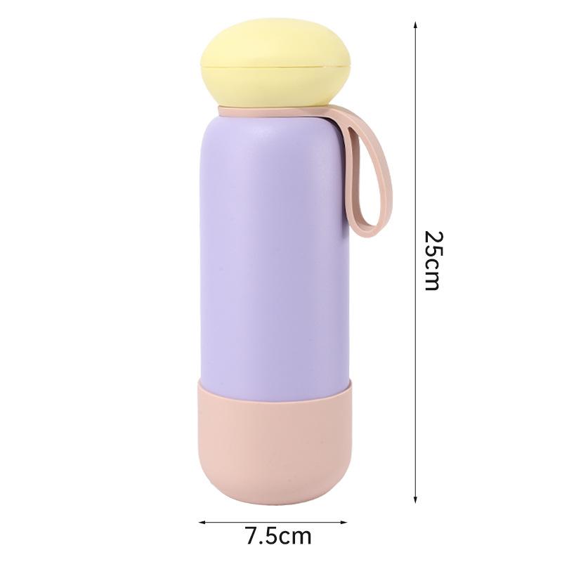 Borraccia Termica da 740 ml ad Alta Capacità con Manico Acciaio Inossidabile a Doppia Parete Sottovuoto per Bevande Regalo Tazza Termica da Esterno
