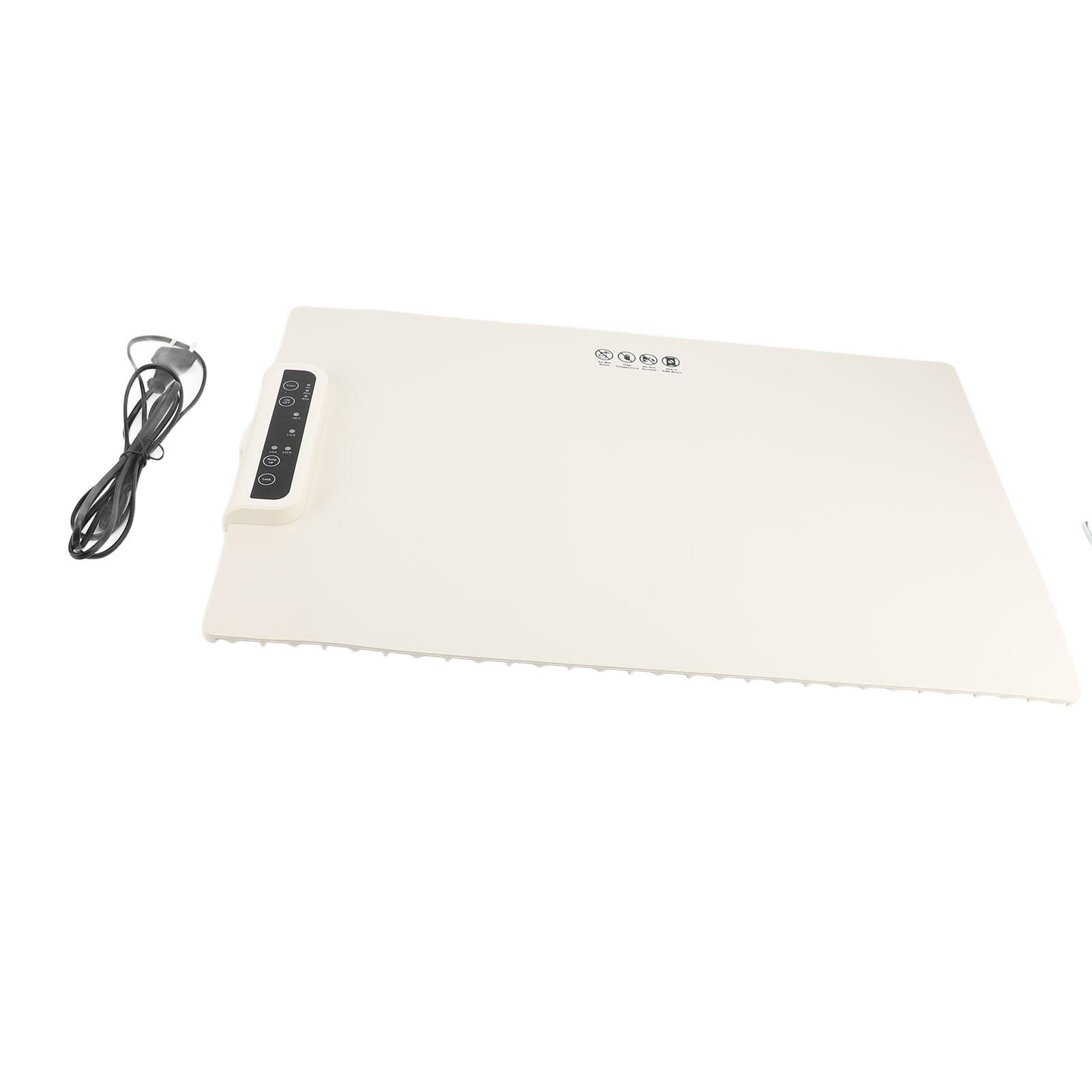 Силиконовый сворачиваемый электрический поднос для подогрева пищи Гибкий нескользящий силиконовый нагревательный коврик Три температурных режима Большая вместимость для кухни