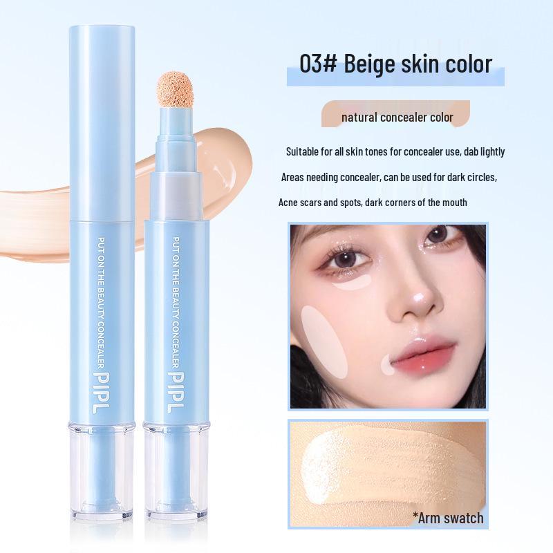 PIPL Aufhellender Concealer Stift: Feuchtigkeitsspendender flüssiger Concealer für Hautunreinheiten, Aknenarben & Augenringe.