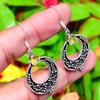 Natural Citrine Gemstone Handmade 925 Sterling Silver Earring 1.85" L6y72