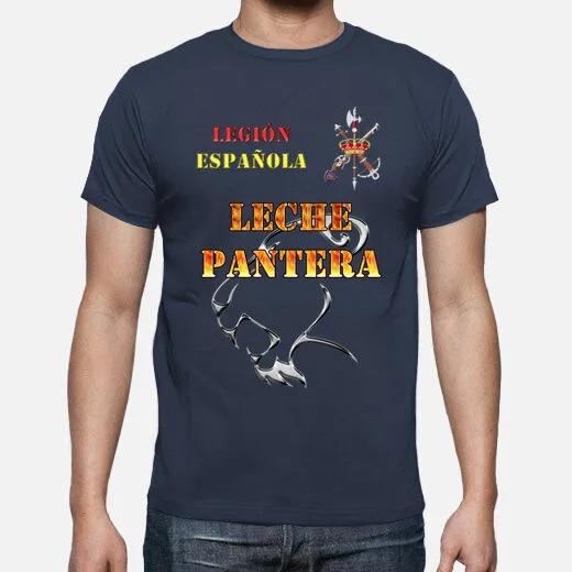 Española Extranjera Legión Leche Pantera TShirt Summer Cotton Short Sleeve ONeck Mens T Shirt New S3XL