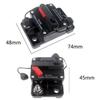 30A 40A 50A 60A 70A 80A 100A 120A 150A 200A 250A 300A AMP Interruttore Fusibile Reset 12-48V DC Auto Barca Auto Impermeabile