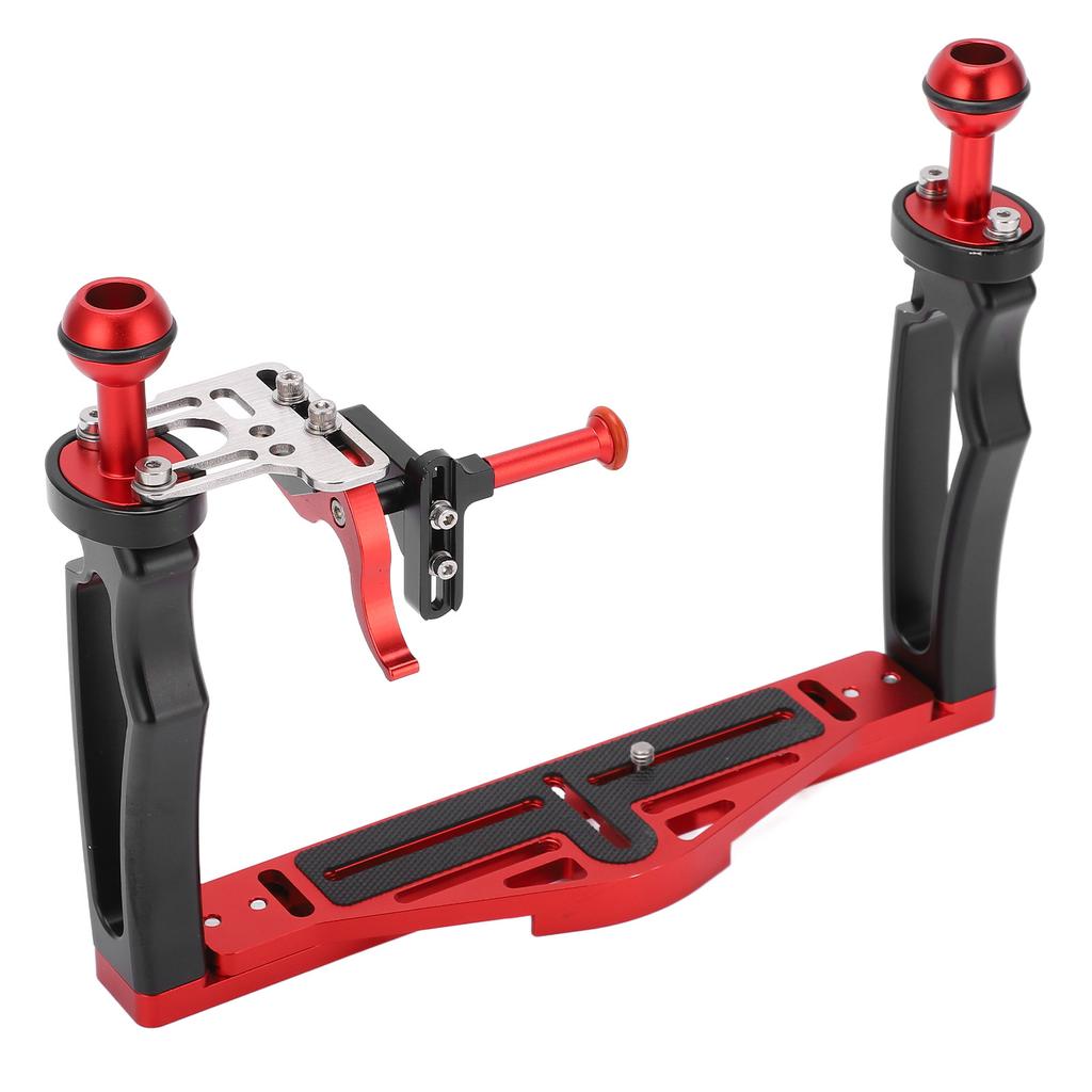 Dual Handle Tray Stabilizer Rig Diving Underwater Camera Housing Tray with Shutter Trigger