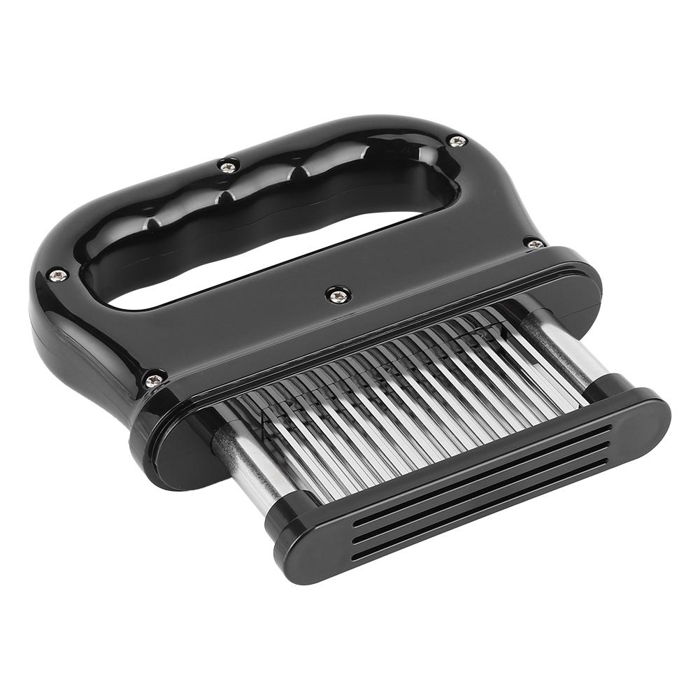 Black 48‑Needles Meat Beaf Steak Tenderizer Tool With Handle Kitchen Cooking Accessory