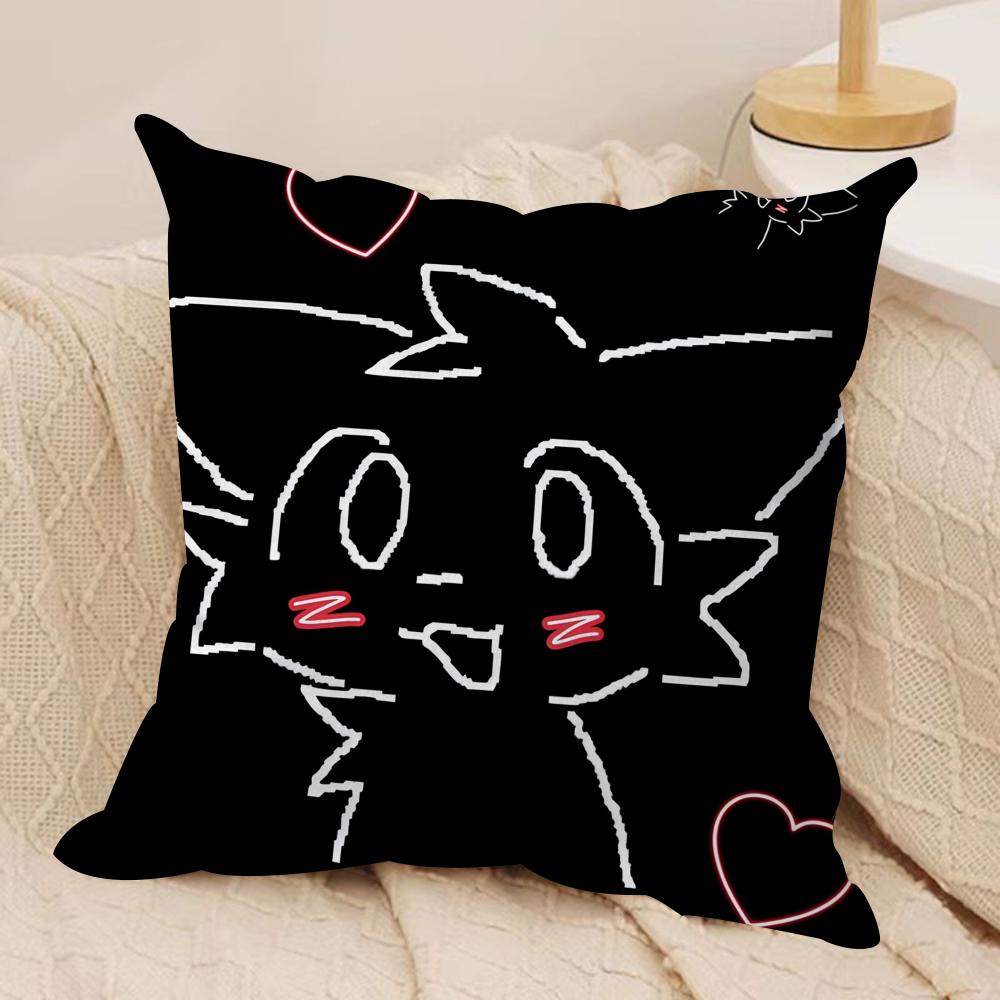 Anime Boykisser Silly Cat Cushion Cover Silky Short Plush DoubleSided Printed Pillow Case for Sofa All Seasons Home Decor Gift