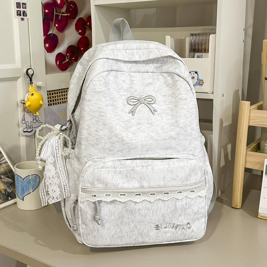 Schoolbag Japanese Simple Casual Large-capacity Backpack Girl High-value Student Campus Schoolbag Versatile Backpack