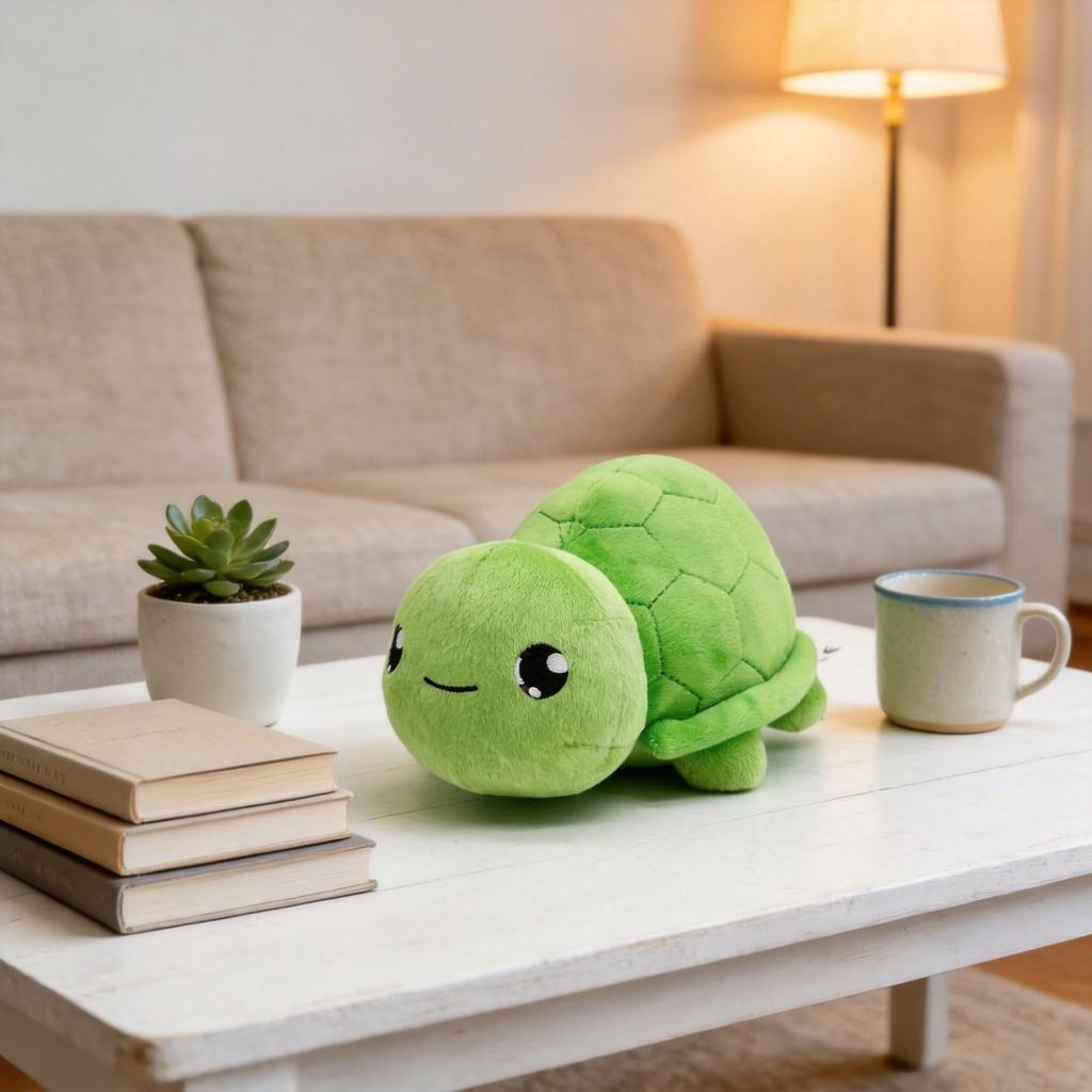 Vedal Plüsch Grüne Schildkröte Weiches Kuscheltier Mit PP-Baumwollfüllung Für Kinder Und Sammler