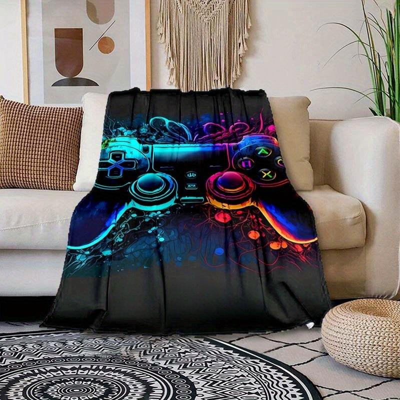 Game Controller Blanket Flannel Blanket Nap Sofa Office Bed Camping Multi-Function Blanket