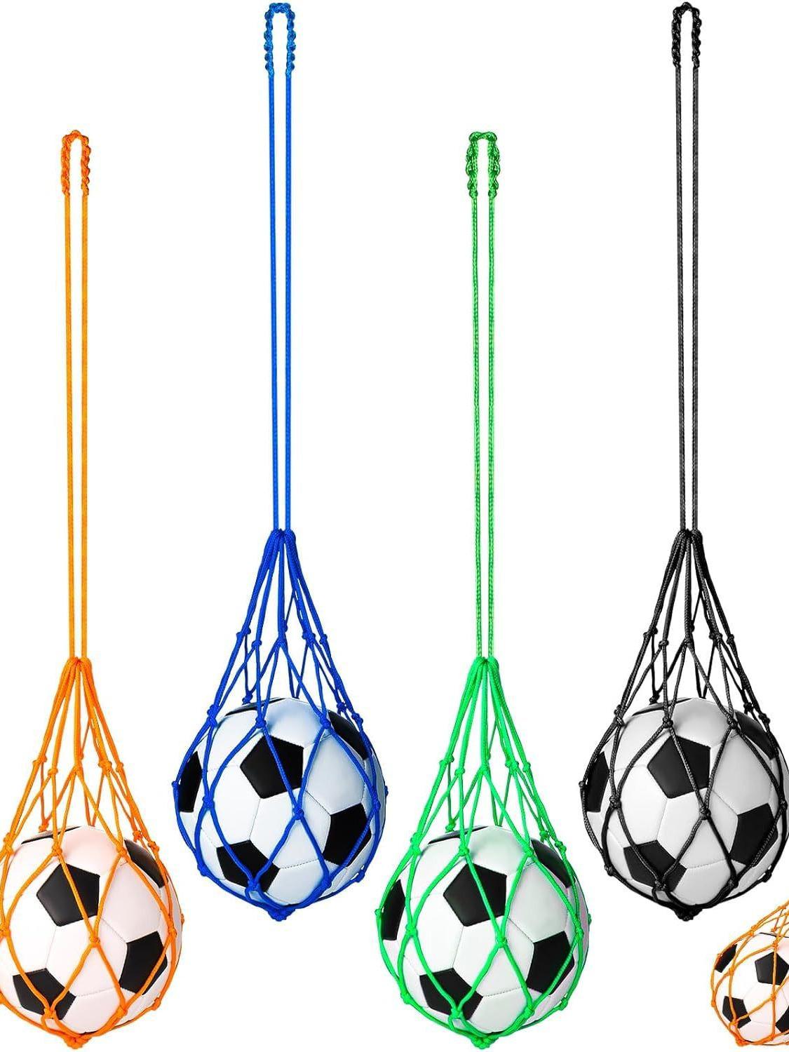 Football Training Juggling Net Bag - Kicking Practice Aid for All Ages синий