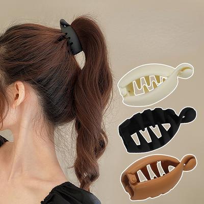 Matné sponky do vysokého copu Jednofarebná banánová spona Ženy Účes Doplnky Módny Cop Barrettes Sponky do vlasov Sponky do vlasov