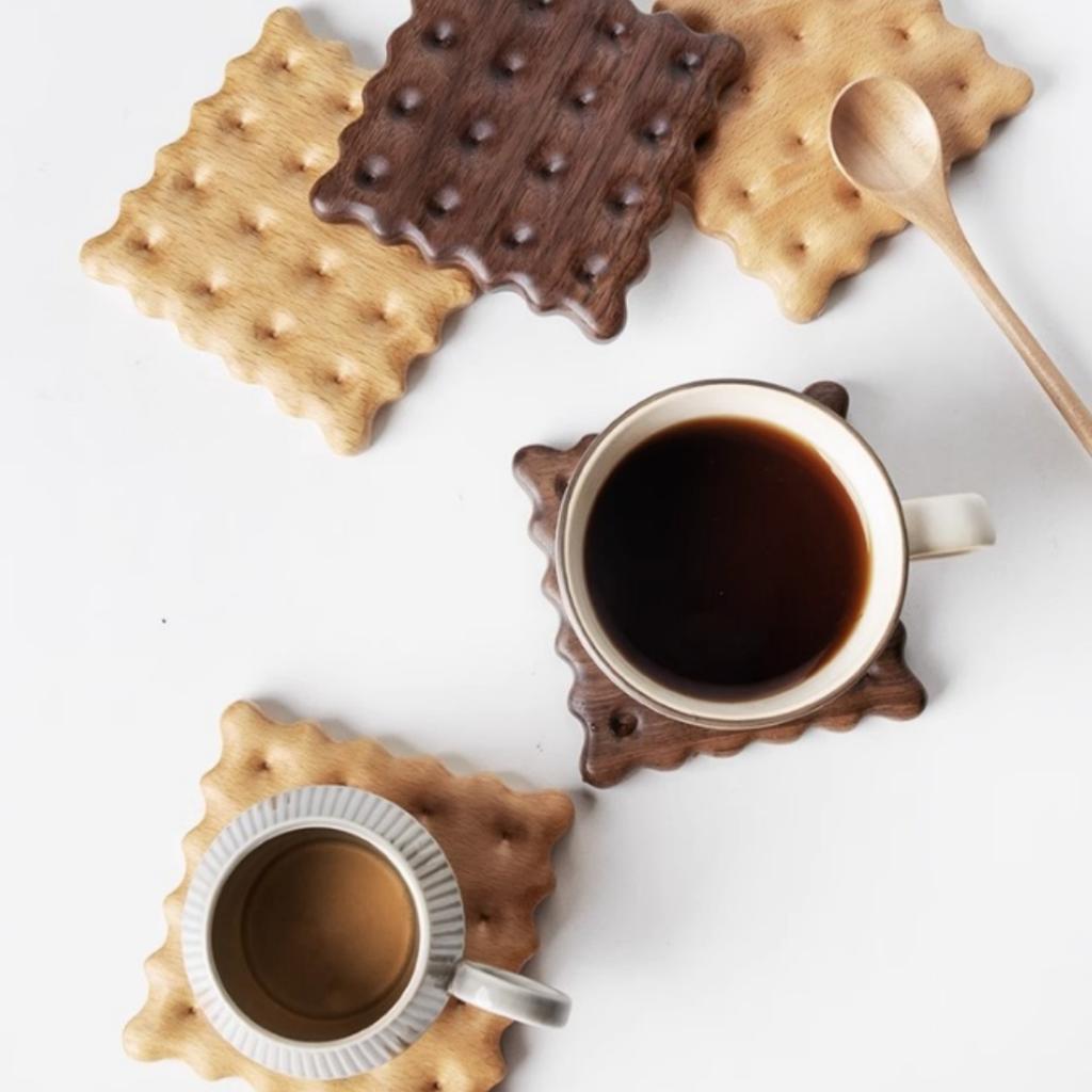 1 Stück Kreativer Keksförmiger Untersetzer Kekse Untersetzer Einzigartige Wohnkultur Geschenk für Kaffeeliebhaber,Tischunterlage Untersetzer für Wohnkultur