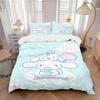 3pcs Sanrio Cinnamoroll True Friends Print Cover Set Ultra Soft, Breathable, and Comfortable Bedding with Stylish Design for Bedroom and Guest Ro