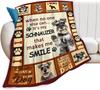 Christmas Blanket Funny Santa Claus Throw Blankets for Girls Boys Super Soft Warm Fleece Flannel Deer Fox Animal Throws Gifts