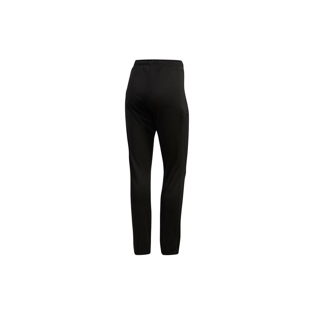 Adidas Neo Solid Color Drawstring Long Pants Women Pants Black EI4647