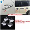 Chrome / Carbon Fiber Look Rearview Mirror / Rear Window Wiper / Door Bowl Cover Trim For Mini Cooper S F55 F56 F57 2014 -