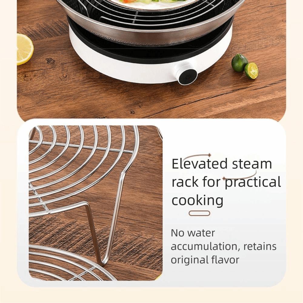 Stackable Stainless Steel Steamer Rack Heighted Foot Kitchen Steamer Holder  Egg Grill