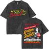 Washed Vintage Heisenberg TV Breaking Bad Stay Out of My Territory T Shirt Better Call Saul Graphic Tshirts Men Retro T Shirts
