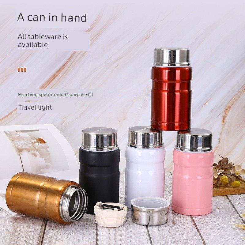 Direct Supply 304 Stainless Steel Braised Cup Large Capacity Vacuum Cup Portable Student Office Worker Insulated Lunch Box