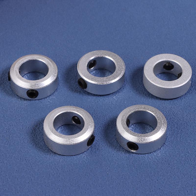 5 Pièces Anneau Fixe d'Axe Optique Type Ouvert Roulement à Anneau Fixe Manchon de Blocage Limite Aluminium Arbre de Positionnement Automatique à Anneau Fente