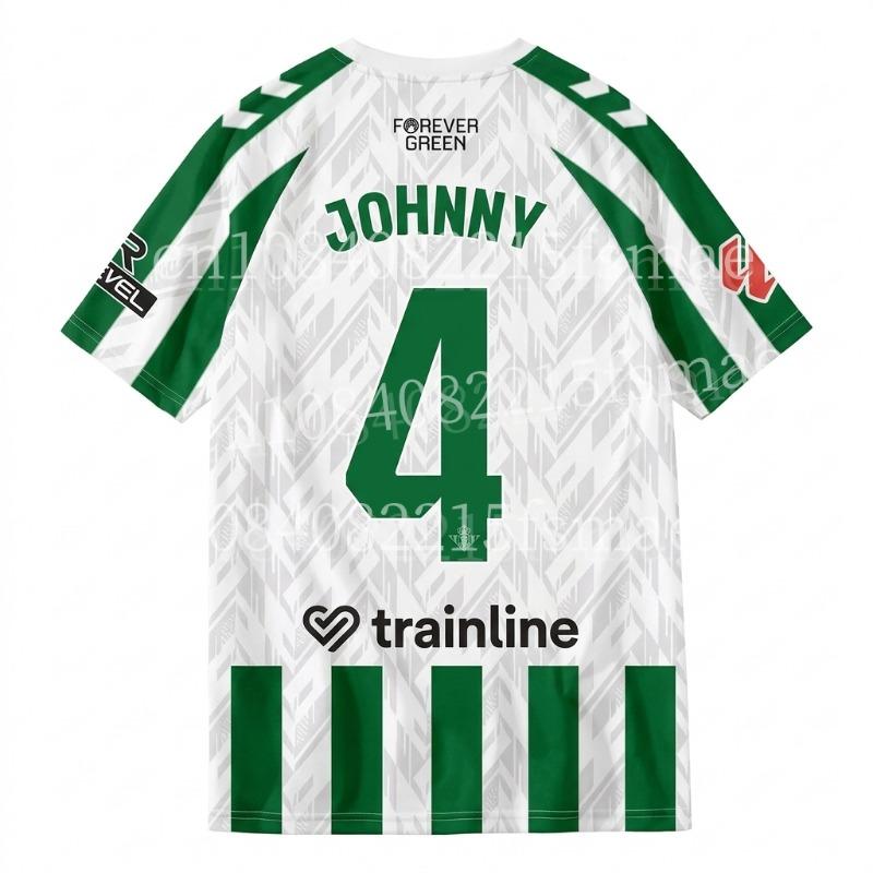 Hengyuan01 2026 Heren Groen Wit Gestreept Voetbalshirt Korte Mouw Sneldrogend Voetbalshirt Ademend Sport T-shirt Team Training Uniform M
