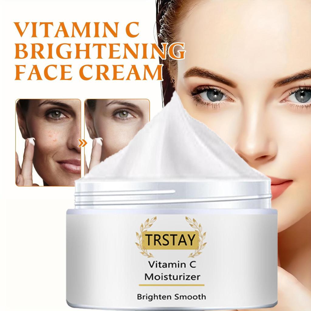 Vitamin C Brightening Moisturizing Cream To Brighten Skin Tone, Firm Skin and Reduce Dullness