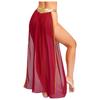 Costume da Regina Antica da Donna Slip Gonna in Chiffon Spacco Laterale Metallizzato Riflettente Rifiniture Dorate Outfit di Halloween