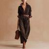 2026 Autumn European and American Express Women's Classic Retro Plaid Tooling Dress