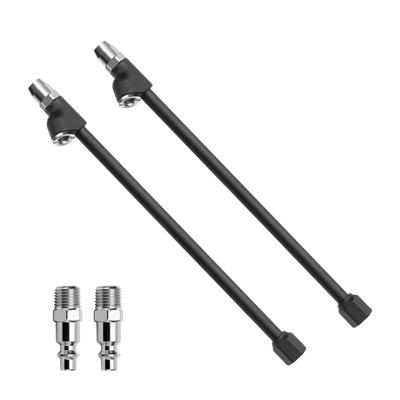 2PCS Heavy Duty Tires Inflation Rod Kit with Quick Connectors Extended Truck Tires Repair Tool for Car & Motorcycle Tires