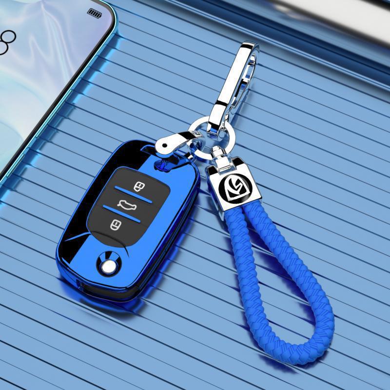 Baojun 610 Key Case: Premium Unisex Car Buckle Folding Remote Protective Shell for Model 14